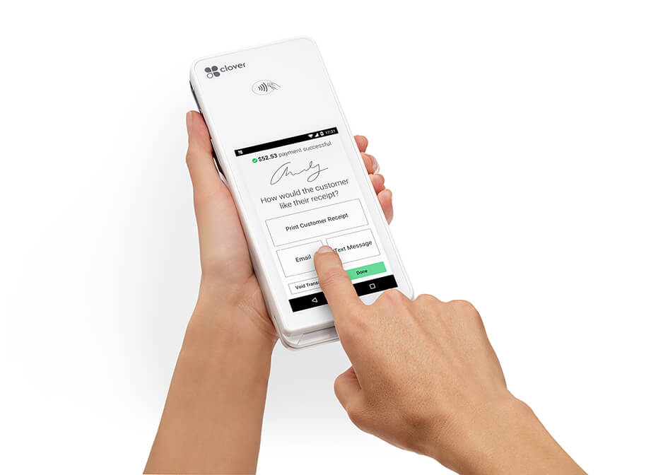 a hand held payment processor
